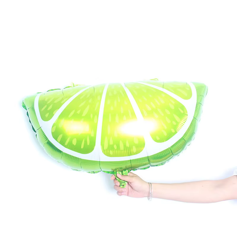 1 ballon en forme de fruit tropical, citron, orange, ananas, décoration en film d'aluminium, pour bé