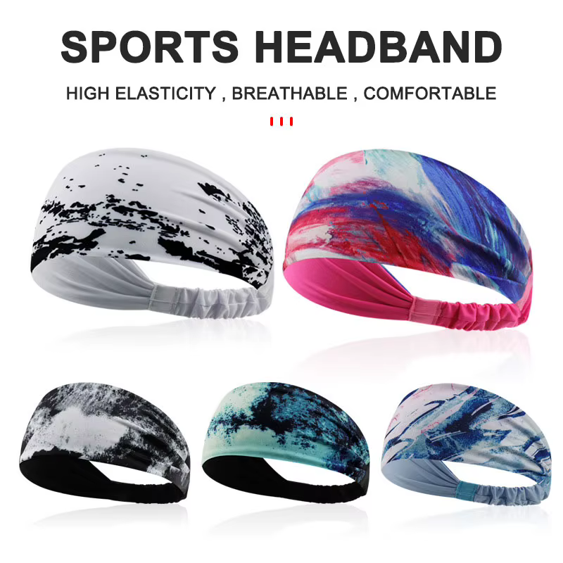 Bandeau de sport coloré doux et confortable, bandeau de mode pour Yoga, Pilates, Fitness, course à p