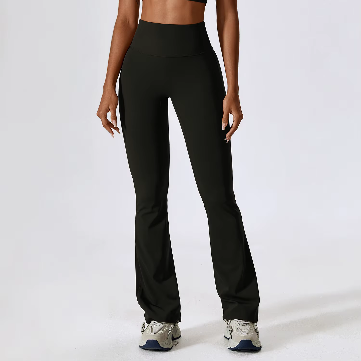 Pantalon large pour femme, leggings de yoga, collants taille haute, pantalon évasé décontracté, pant