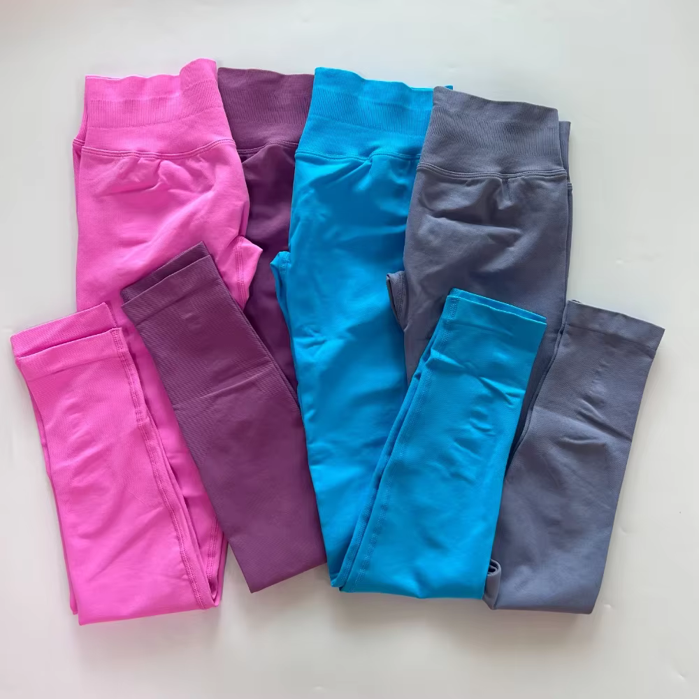 Pericic – Leggings de Yoga sans couture pour femmes, pantalons de sport, taille haute, bande côtelée