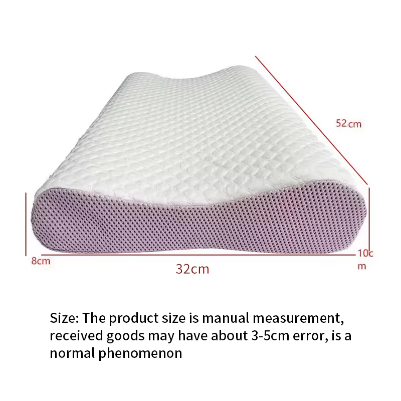 Oreiller en Pectine avec Couche d'Air Respirante TPE, Lavable avec de l'Eau, Oreiller Cou Cervical Z