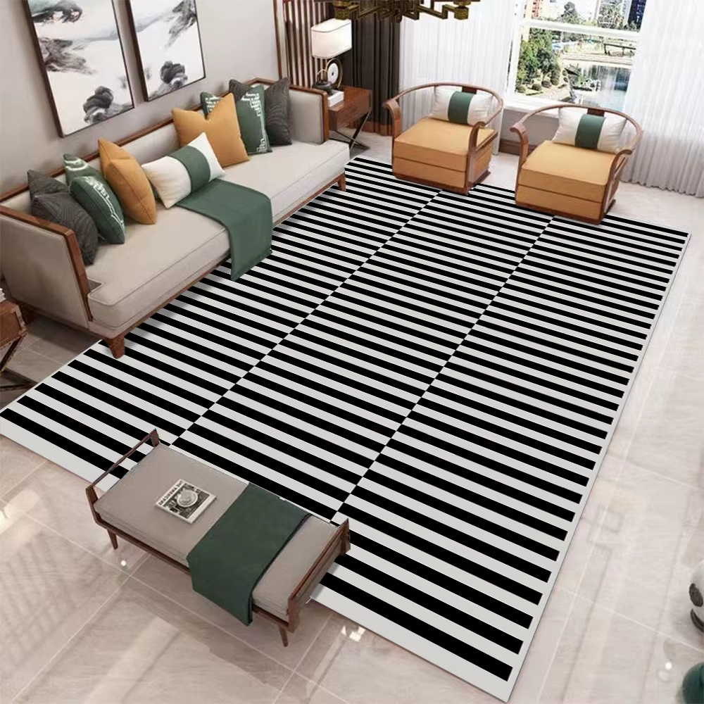 Tapis minimaliste moderne pour salon, motif géométrique, pour usage domestique, canapé, salle d'étud