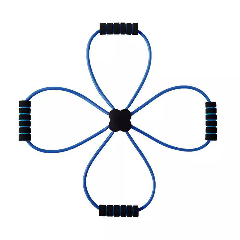 Sangle de tube à boucle élastique avec poignées confortables, bande de Pilates, exercice croisé, équ
