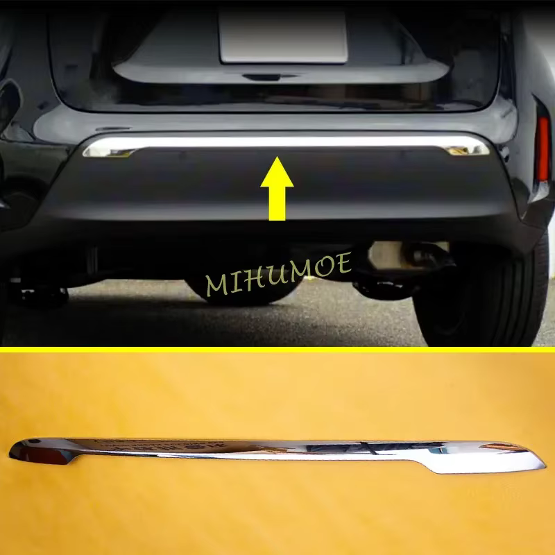 Bandes de protection pour phares antibrouillard arrière, Chrome brillant, accessoires pour Toyota Ya