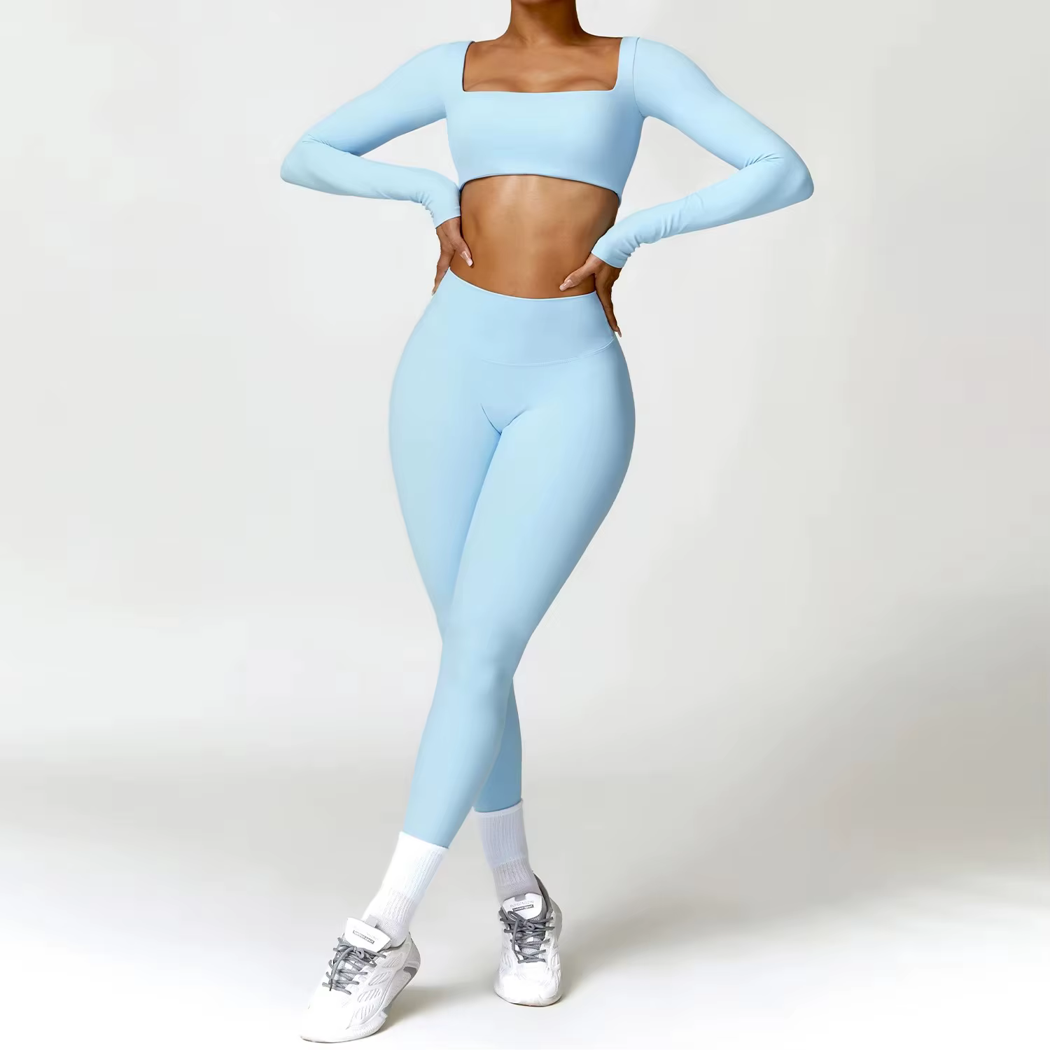 Costume de Yoga 2 pièces pour femmes, ensemble de sport à séchage rapide, survêtement pour course à