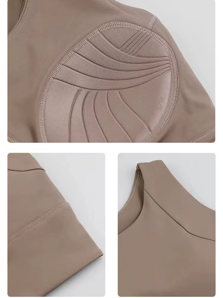 Gilet de Yoga professionnel à haute intensité, coussin de poitrine intégré, sous-vêtements de sport,