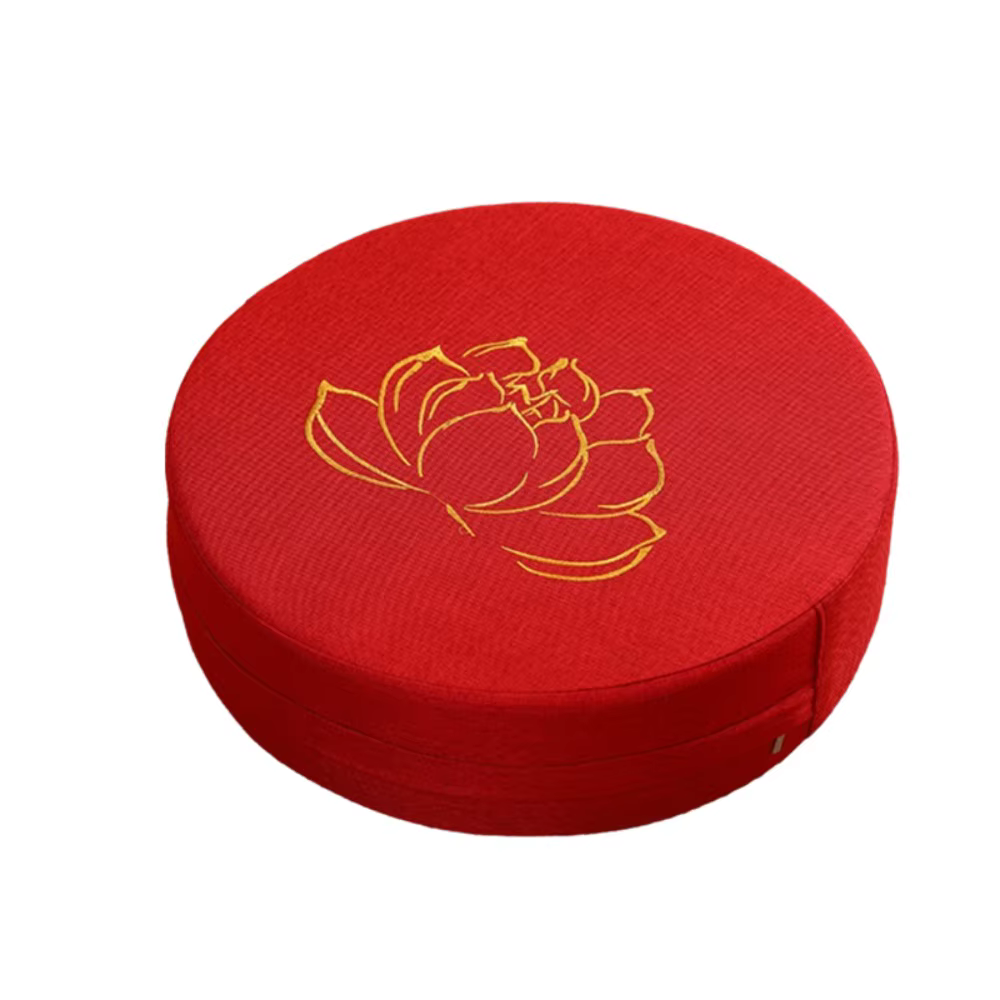 Coussin de méditation de Yoga de style japonais, tapis de Tatami épais en Lotus brodé, oreiller de d
