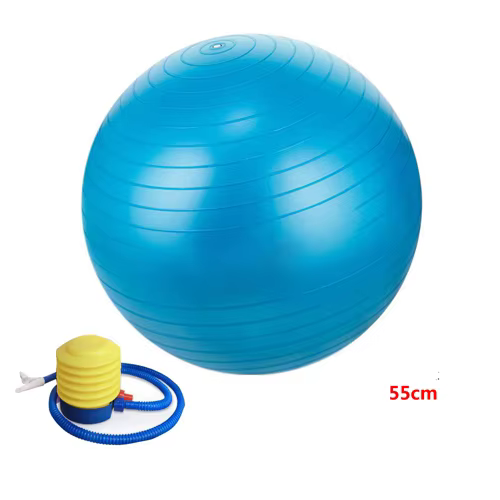 Ballon de yoga d'équilibre 55-75 cm, ballon de yoga fitness, antidérapant et anti-éclatement, extra