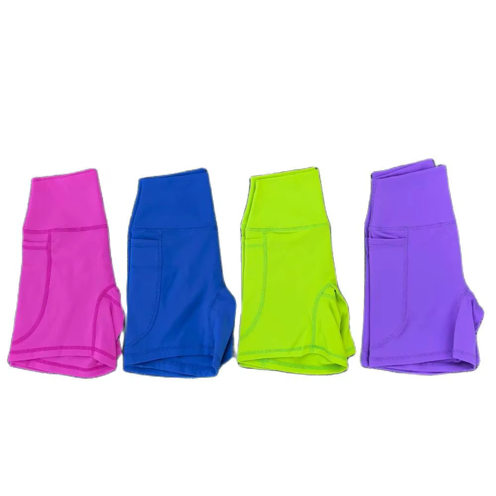 Short de Yoga pour femmes, taille haute, ventre, cyclisme, séchage rapide, respirant, collants de Fi