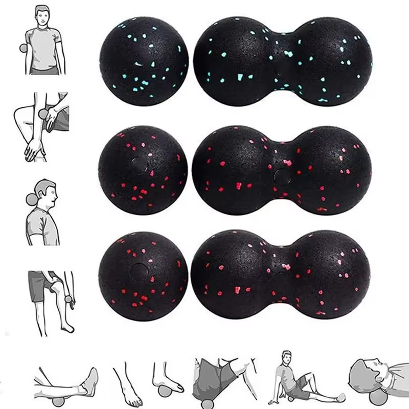 Boules de Yoga cacahuètes, Massage corporel, combinaison de Fascia, bloc de mousse, haute densité, R
