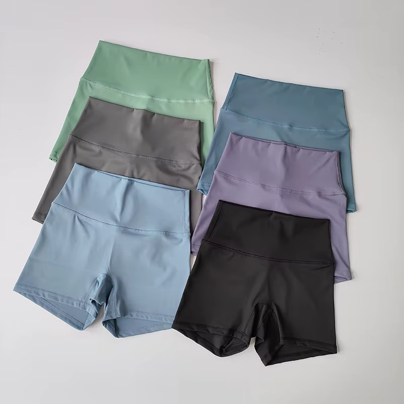 Shorts de yoga élastiques à séchage rapide, shorts de sport moulants, pantalons en trois parties, se