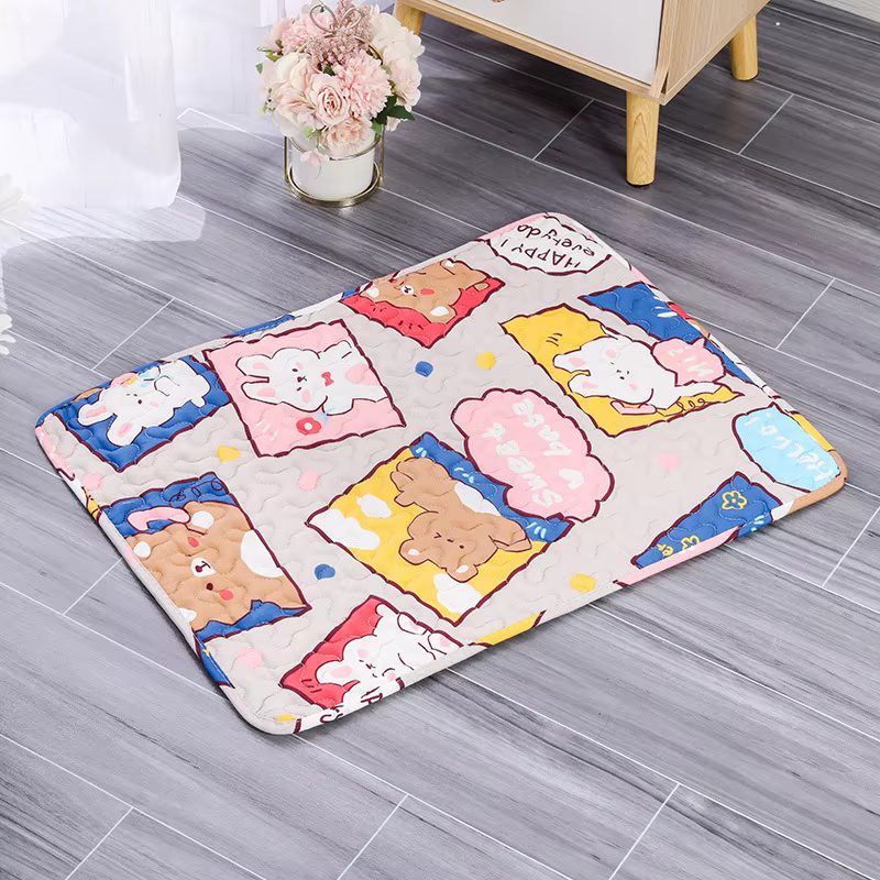 Tapis de pipi lavable pour animaux de compagnie, tapis réutilisable pour chiens, lit d'urine lavable