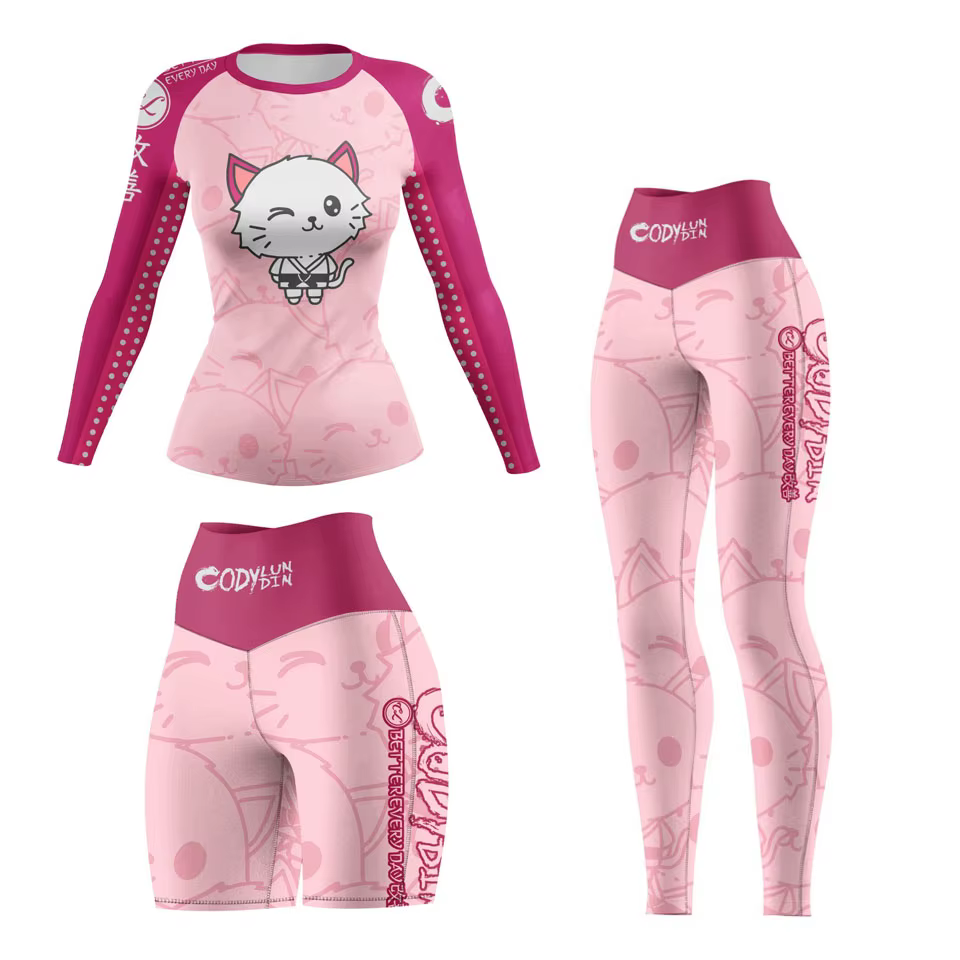 Vêtements de sport de Yoga pour femmes, Compression MMA boxe Muay Thai Rashguard, vêtements d'entraî