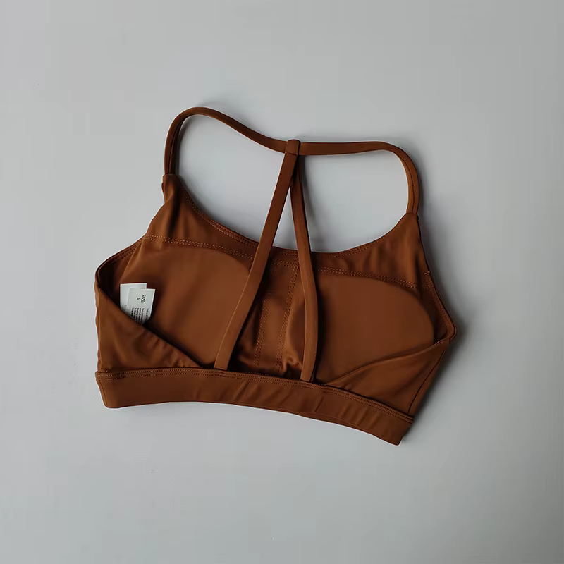 Soutien-gorge de sport pour femmes, dos nu, antichoc, Fitness, séchage rapide, Pilates, entraînement