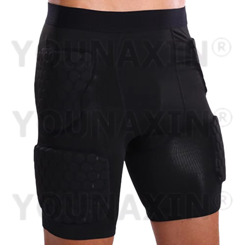 Shorts élastiques respirants anti-collision unisexes, bas de sport noirs, bas de basket-ball, footba
