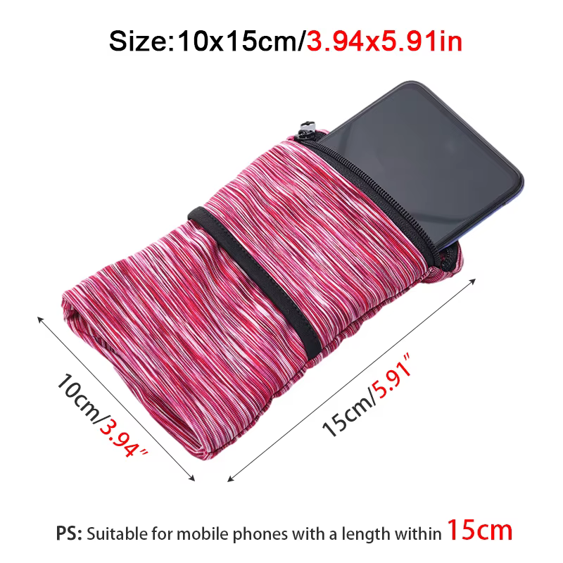 Sacs de course à fermeture éclair, pochette portefeuille de poignet légère pour téléphone, carte-clé