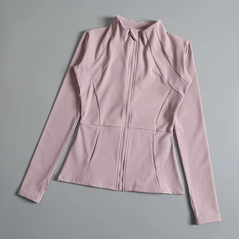 Manteau de yoga à manches longues pour dames, vêtements de yoga pour dames, haut élastique, lâche, e