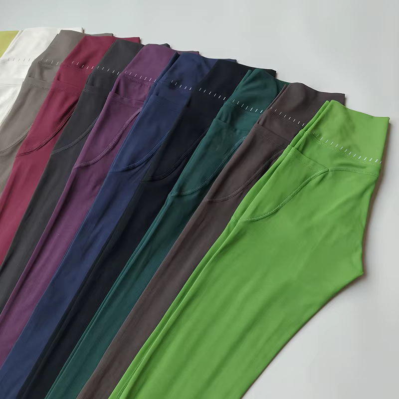Leggings de Yoga taille haute pour femmes, doux avec poches, collants de Sport, Fitness, pantalons é
