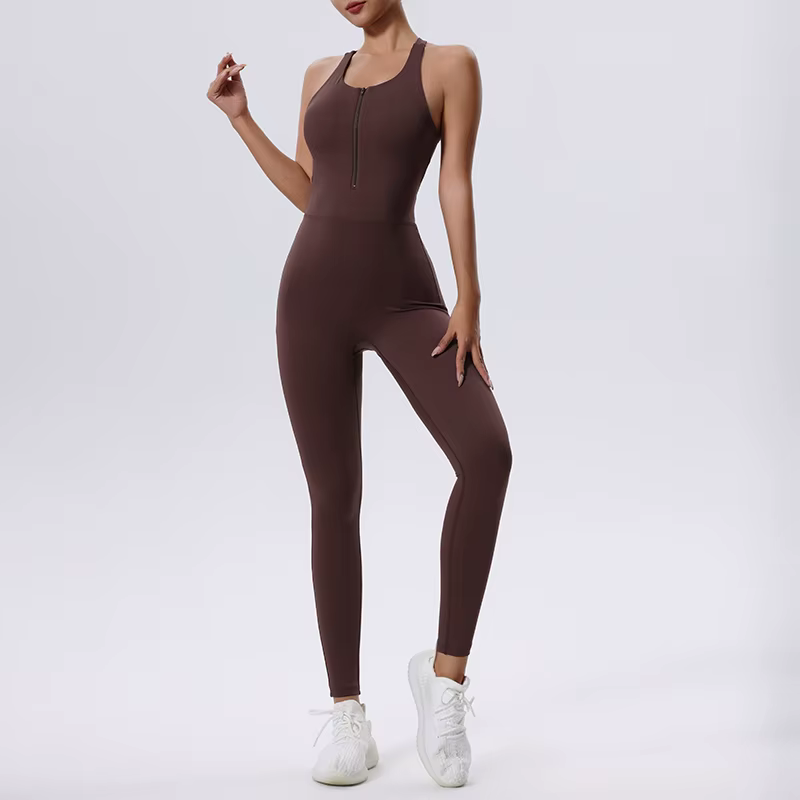 Ensemble de Yoga combinaison femmes pleine saisons décontracté Fitness combishort sportif sans manch