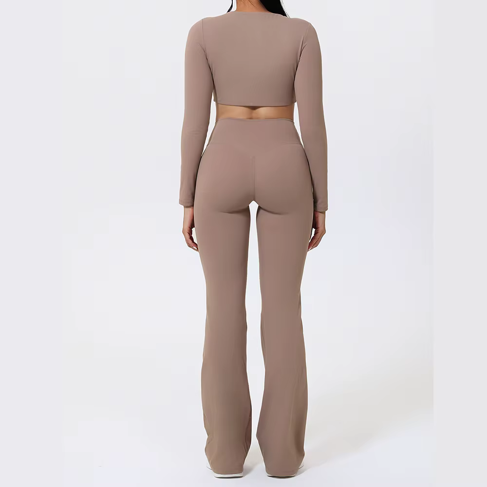 2 pièces costume de Yoga ensemble de sport vêtements de Yoga ensemble de gymnastique femmes survêtem