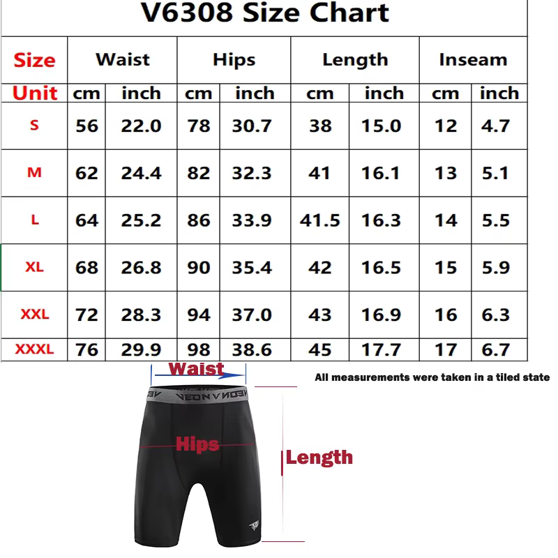 Noir Shorts de Compression Hommes Spandex Sport Shorts Athlétique Entraînement Running Performance B