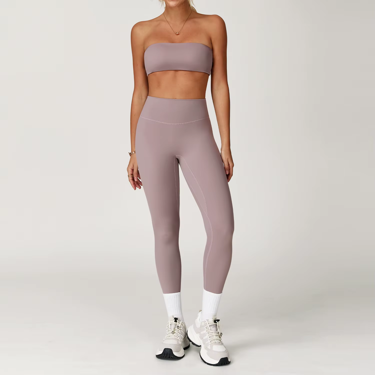 Ensemble de Yoga 2 pièces pour femmes, tenues d'entraînement, Fitness, survêtement de gymnastique, L