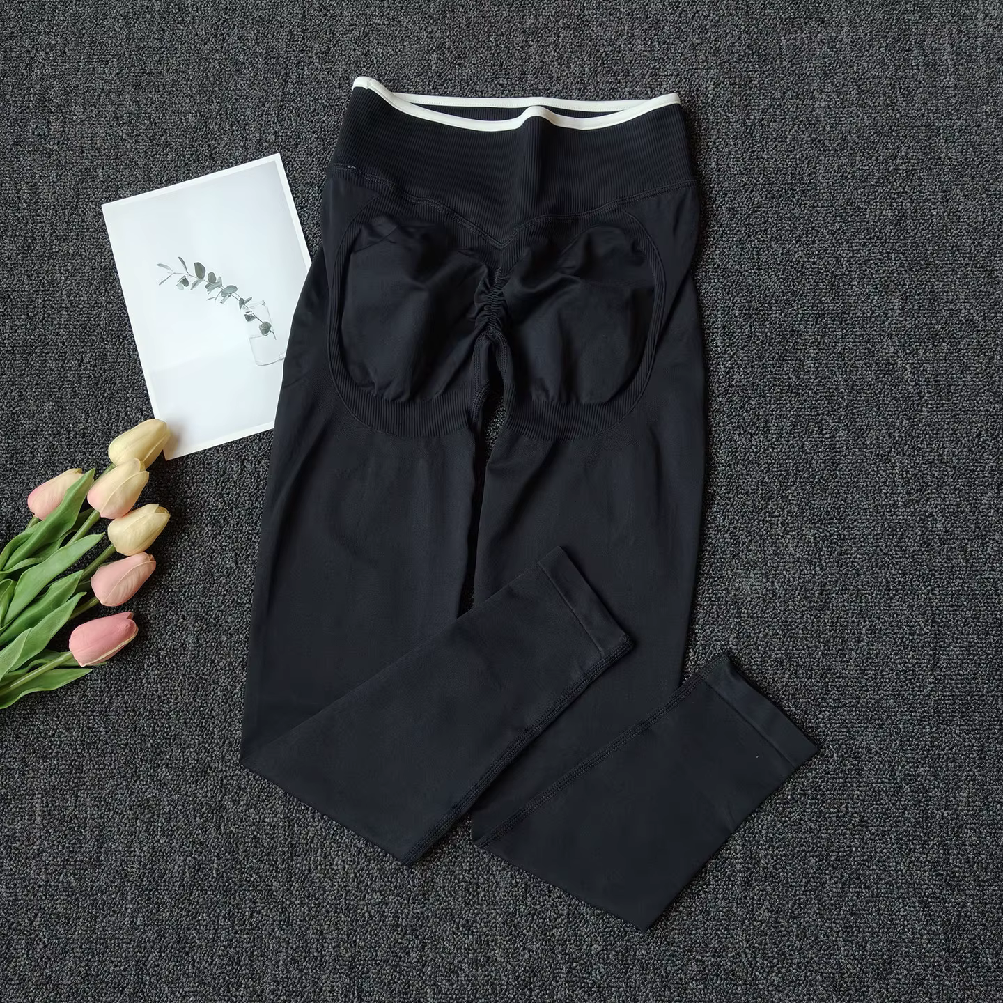 Legging de yoga sans couture taille haute effet galbant pour femme, séchage rapide, haute élasticité