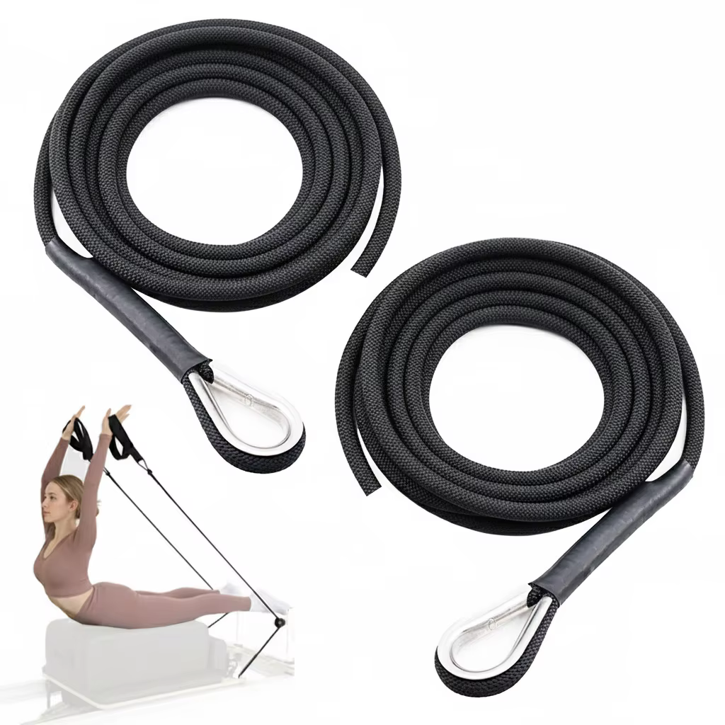 Cordes de rechange pour réformateur Pilates (paquet de 2), corde en nylon extra longue de 8 mm de 11