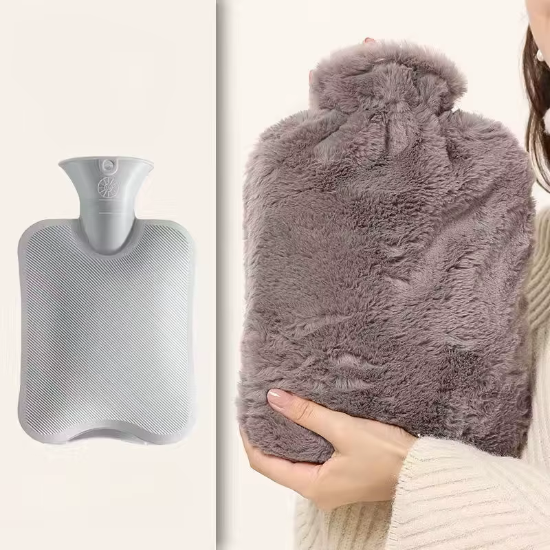 Sac à eau chaude en peluche réutilisable pour filles, compresse chaude, crampes menstruelles, 3,1000