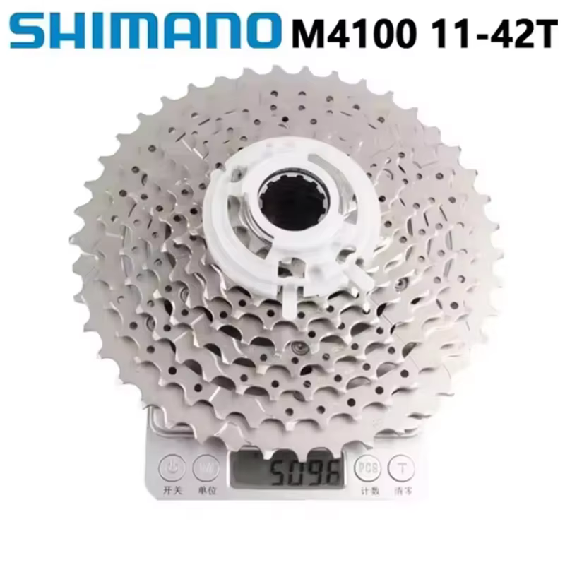 Cassette Shimano DEORE M4100 10 vitesses pour vélo de montagne et de route, roue libre 11-42T, acces