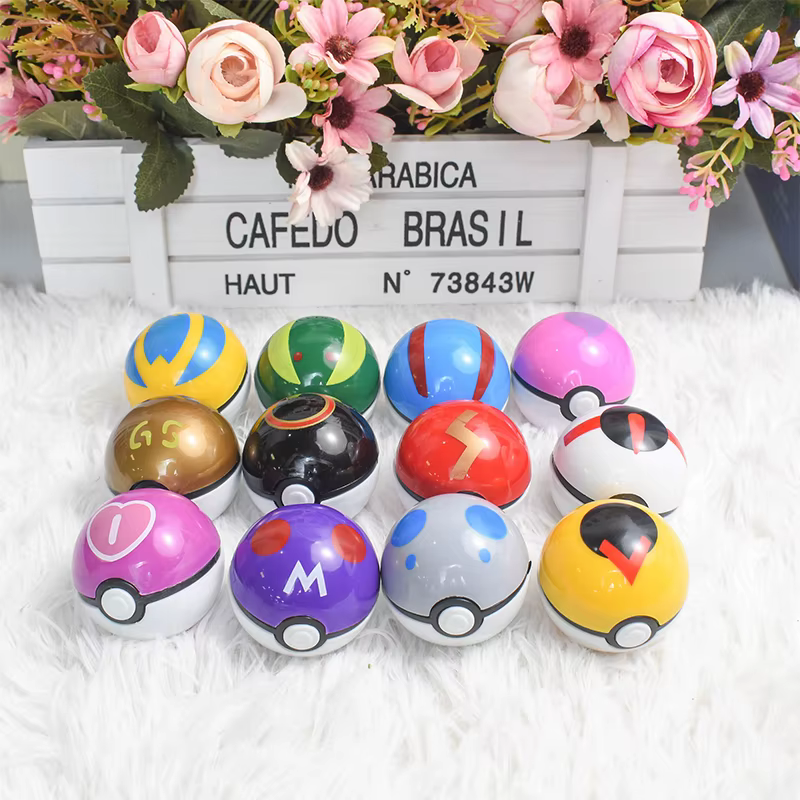 Pokemon Poke Ball Figure Jouets, Anime Pikachu, Pocket Monster, Pet Elf PVC Figurine, Action Collect
