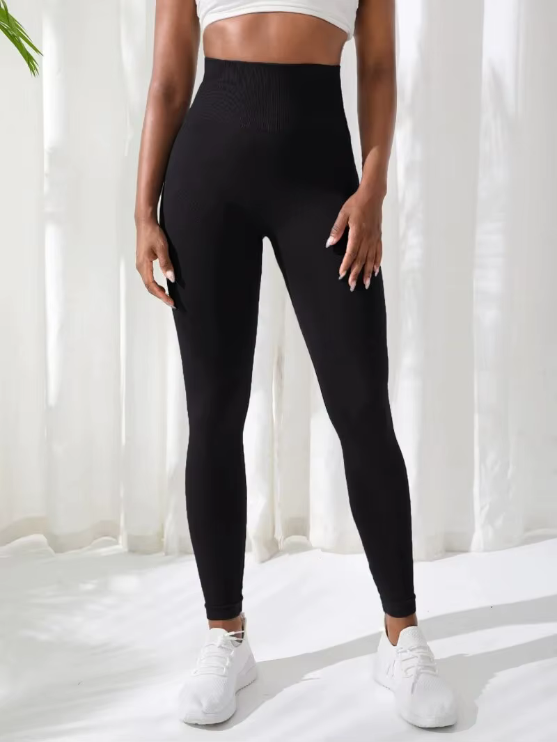 Pantalons de Yoga pour femmes, vêtements de sport sans couture, extensibles, taille haute, exercice