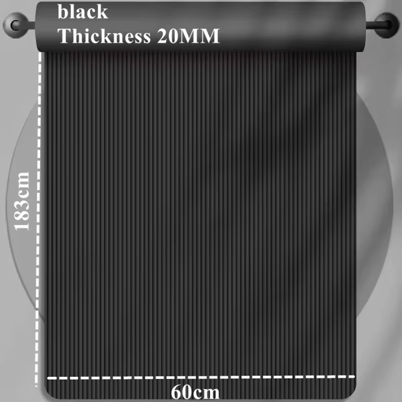 Tapis de yoga extérieur résistant à l'humidité, antidérapant, 20 mm d'épaisseur, largeur de 60 cm, l