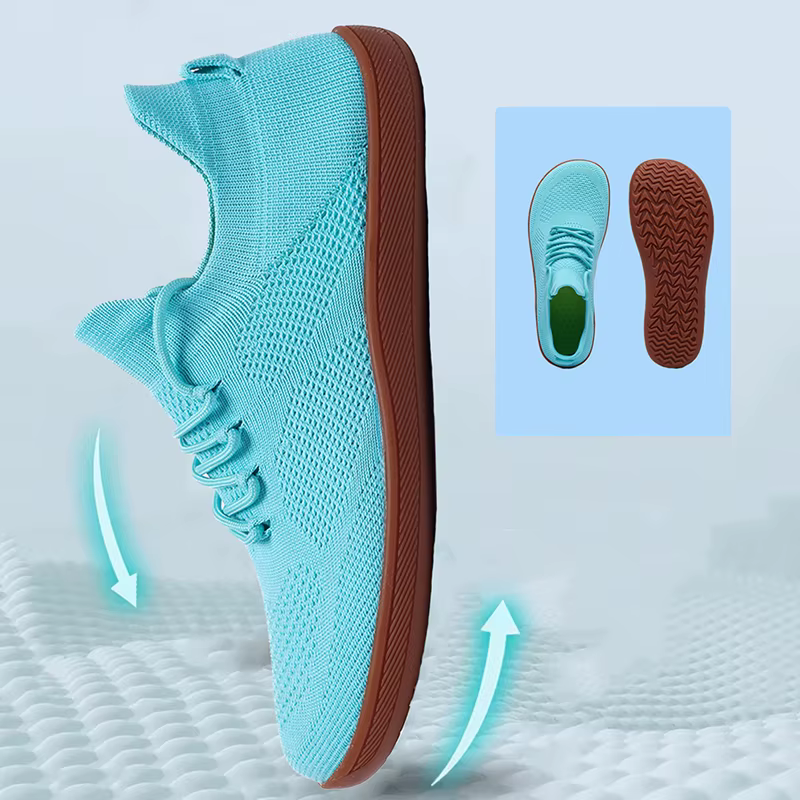 Chaussures pieds nus minimalistes unisexes, baskets légères et respirantes à bout large pour la marc