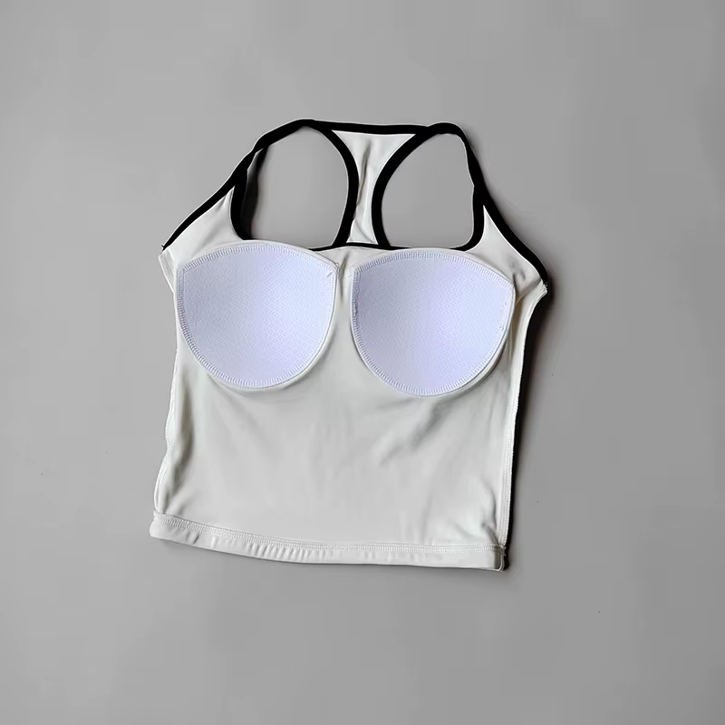 Débardeur Pilates pour femmes, soutien-gorge de sport Push-Up, ajouré, respirant, Fitness, gilet de 
