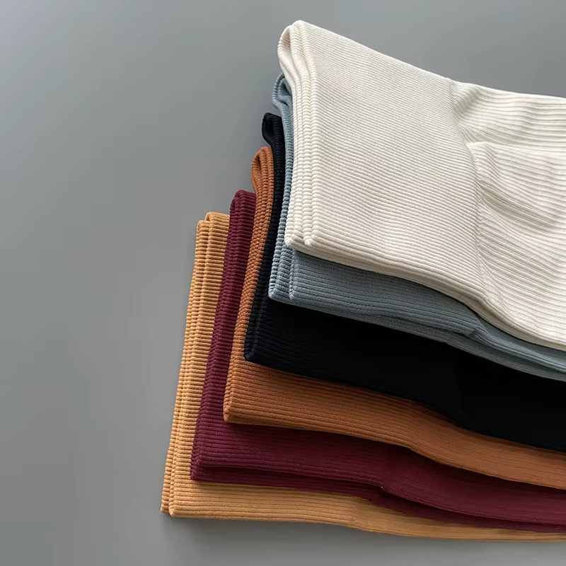 Pantalons de Yoga côtelés pour femmes, Leggings de gymnastique taille haute, collants de Sport, Fitn