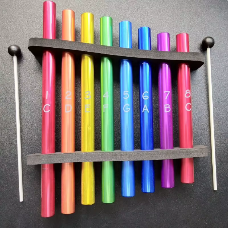 Tube en aluminium de méditation, guérison sonore, diapason, carillons éoliens, Instruments de musiqu