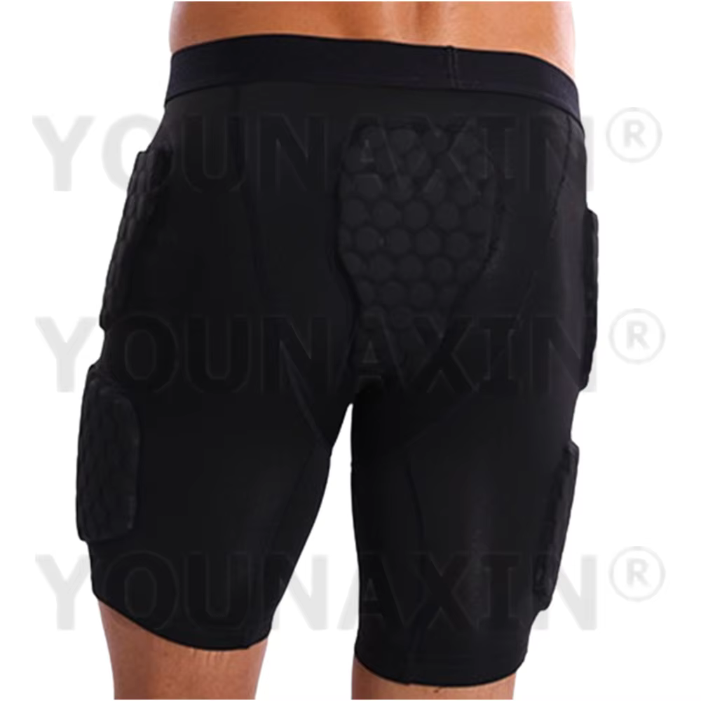 Shorts élastiques respirants anti-collision unisexes, bas de sport noirs, bas de basket-ball, footba