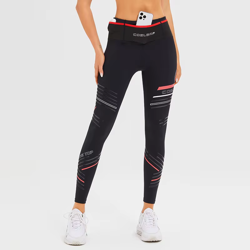 Leggings de sport College pour femmes, pantalon de yoga à compression, vêtements d'entraînement, hau