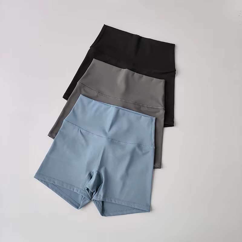 Shorts de yoga élastiques à séchage rapide, shorts de sport moulants, pantalons en trois parties, se