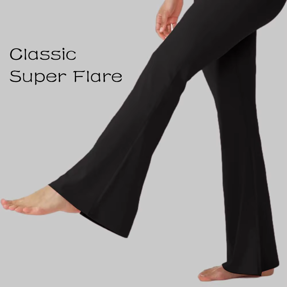 Pantalon de yoga Bootcut avec poches pour femme - Leggings évasés