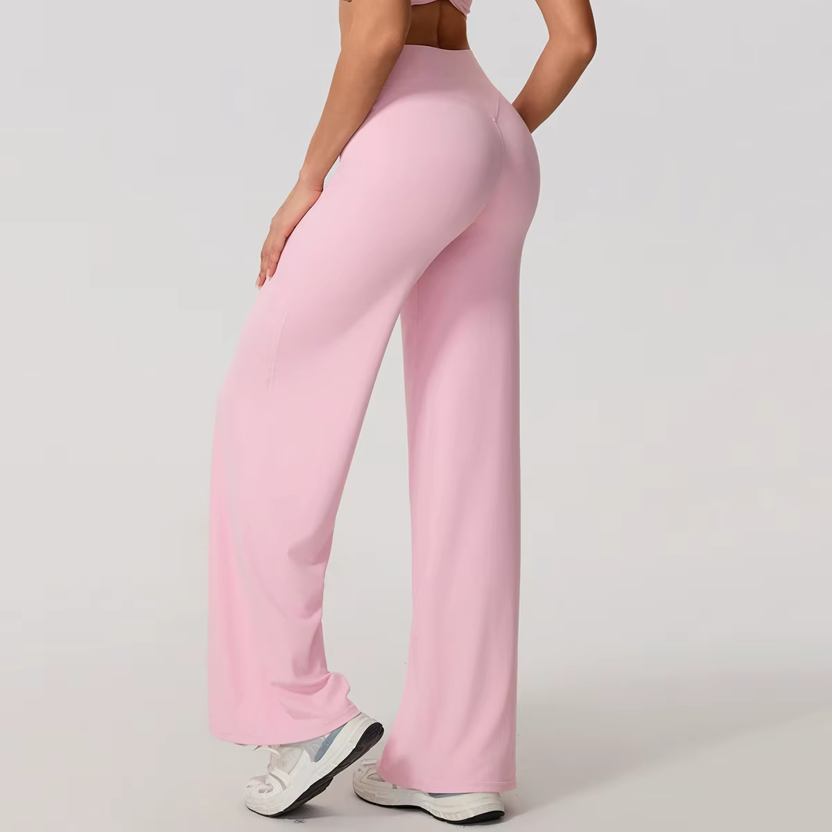 Hearuisavy – pantalons de sport à jambes droites pour femmes, vêtements de gymnastique, sensation nu