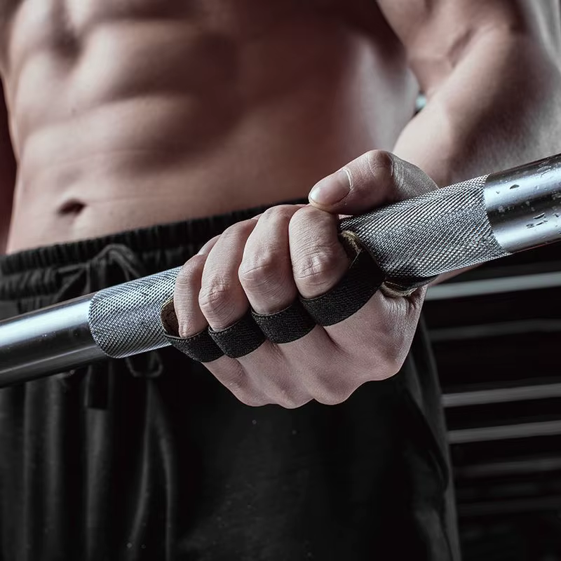 Gants d'entraînement d'haltérophilie en cuir Protection de la paume femmes hommes Fitness sport poig