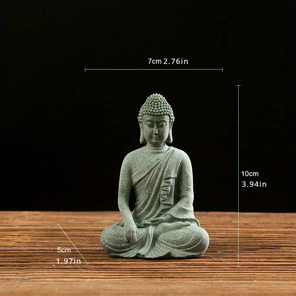 Statue de jardin de bouddha, décoration d'aquarium, Mini Figurine bouddhiste, décor de table, maison