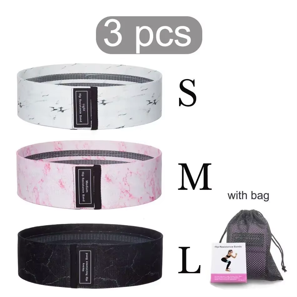 Glute Thigh Elastic Workout Bands Fabric Resistance Hip Booty Bands Squat Circle Stretch Fitness Str