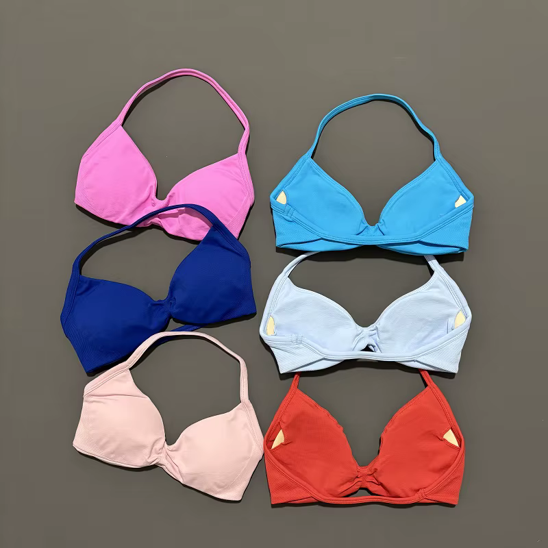 Soutien-gorge de Sport à bretelles dos nu Yoga soutien-gorge de gymnastique Scrunch push-up bonnets