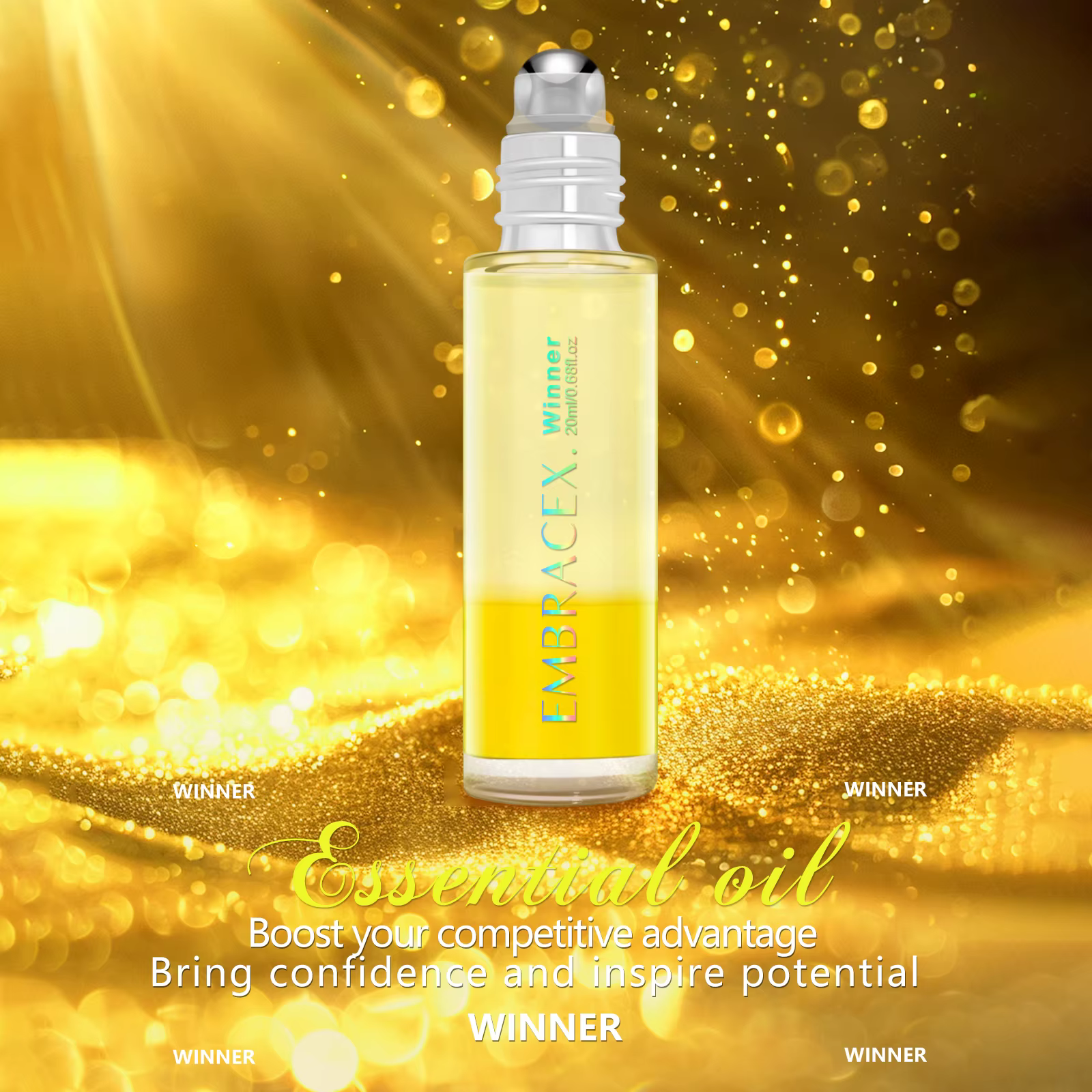 Huiles Essentielles 20ml – Roll-on : Boostez Votre Avantage Compétitif, Faites Preuve de Confiance e
