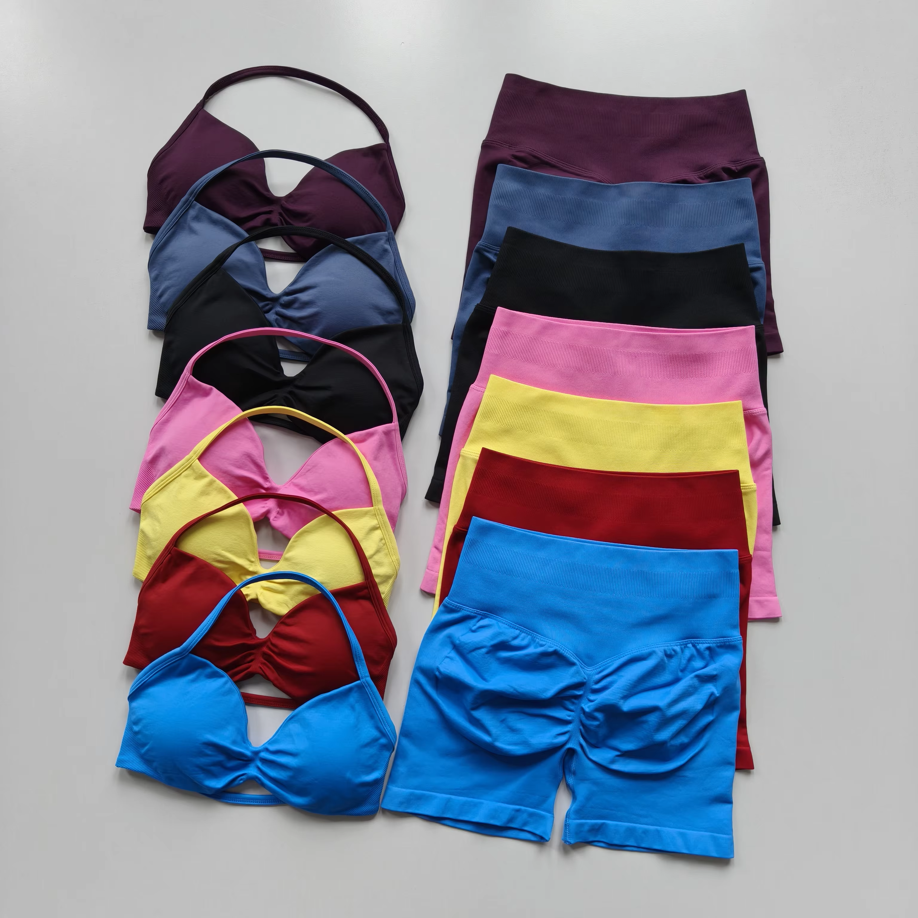Ensemble de yoga taille haute pour femme, vêtements de sport à séchage rapide et respirants, soutien