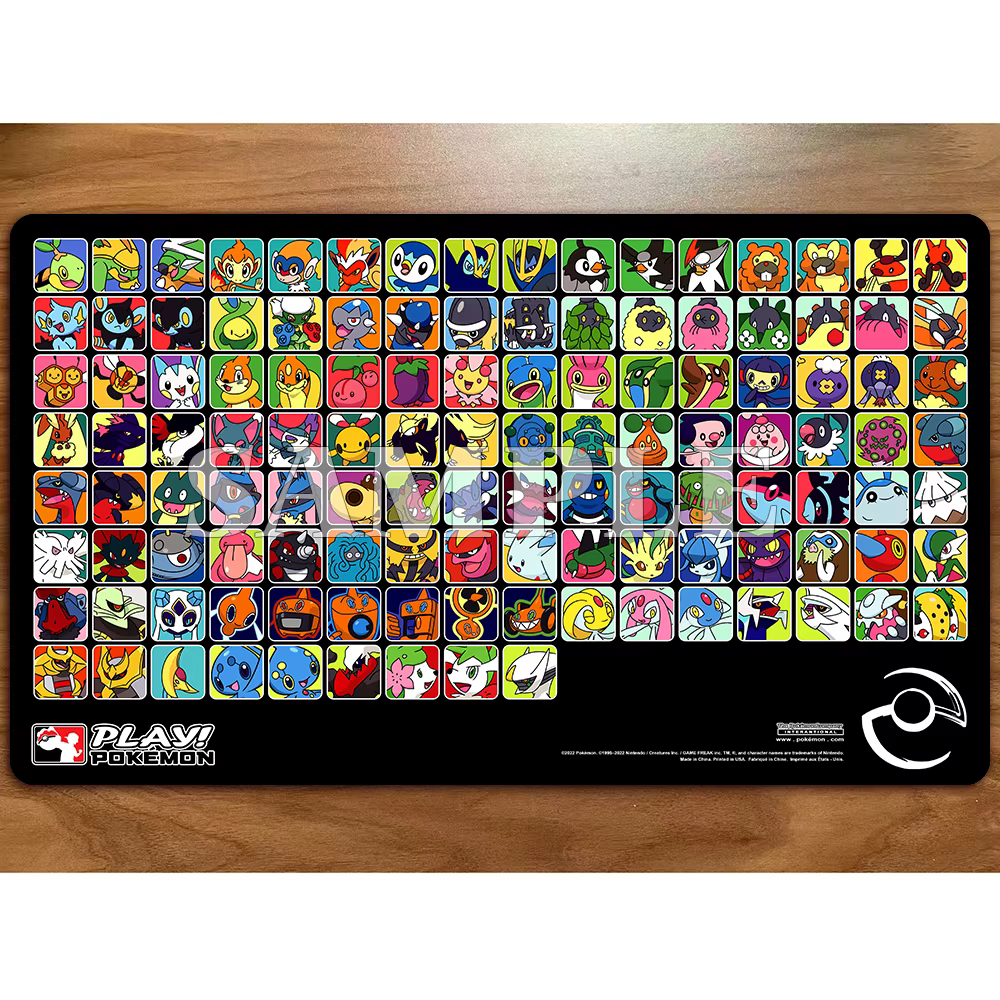 Tapis de jeu de cartes à collectionner PTCG, tapis YGO, tapis TCG Professor Pokemon, 3ème génération