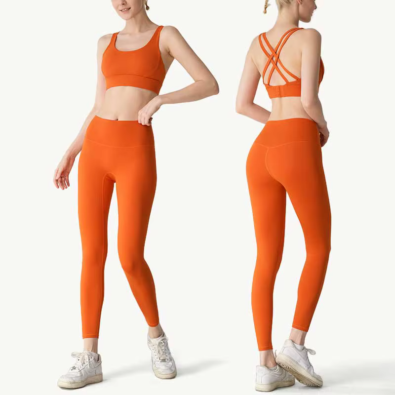 2 pièces vêtements de Yoga survêtement pour femmes vêtements de sport Pilates Fitness costume gymnas